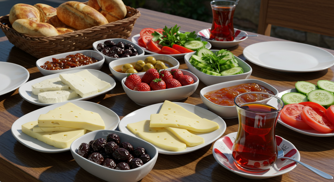 Ein kulinarisches Erwachen: Entdecken Sie das Herzstück des traditionellen türkischen Frühstücks